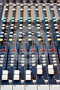 Sound Mixer Recording Studio.