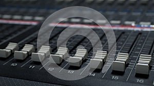 Sound Mixer in Tv Control Room