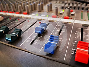 Sound mixer - various function buttons