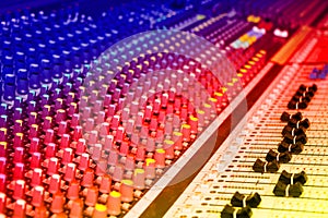 Sound mixing console