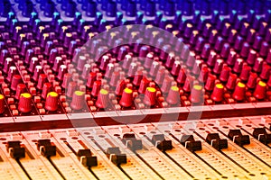 Sound mixing console