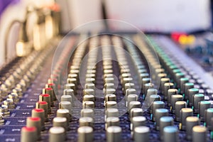 Sound mixing console or Sound mixer controller,