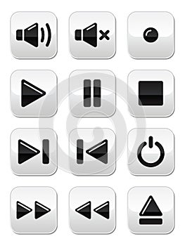 Sound / music buttons set