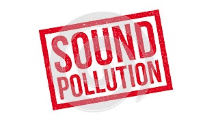 Sound Pollution rubber stamp