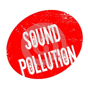 Sound Pollution rubber stamp