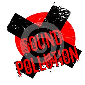 Sound Pollution rubber stamp