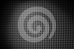 Sound proof panel of pyramid polyurethane foam pattern texture. Acoustic foam rubber