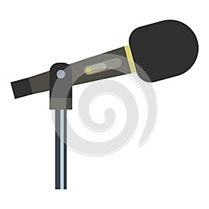 Sound recording equipment icon isolated