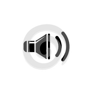 Sound Speaker Flat Vector Icon