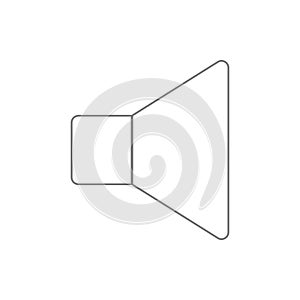 Sound, Speaker sign icon. Element of cyber security for mobile concept and web apps icon. Thin line icon for website design and
