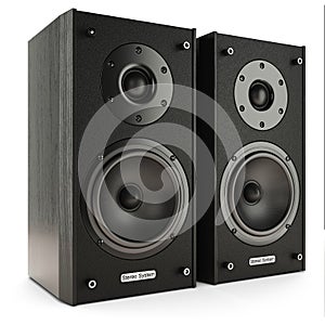 Sound speakers stereo system