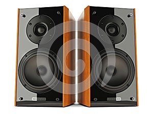 Sound speakers stereo system