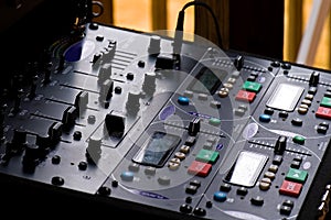 Sound system control panel