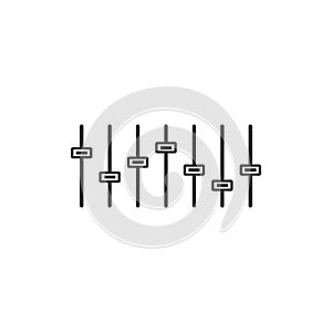 Sound system volume control icon vector illustration