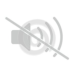 Sound volume icon on the white background