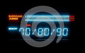 Sound volume on illuminated indicator board