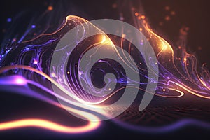 Sound wave. Equalizer pattern. Abstract digital waveform. generative ai