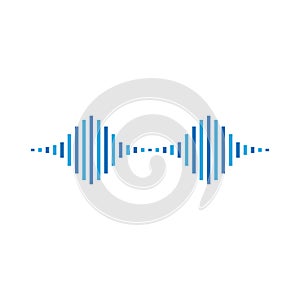 Sound wave  illustration vector icon