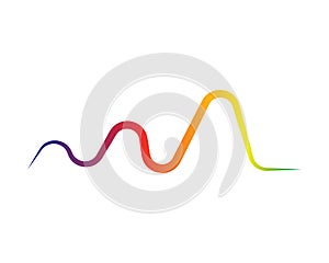 sound wave ilustration logo.