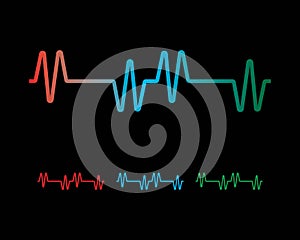 sound wave ilustration logo