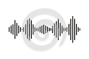 Sound wave isolated icon