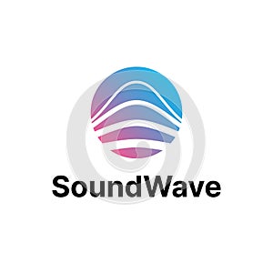 Sound Wave Ocean Logo
