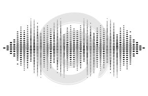 Sound wave rhythm dynamic ellipse