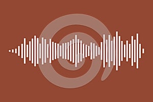 Sound wave rhythm, Equalizer waves. Dynamic vibration wallpaper. vector illustration