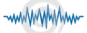 Sound wave sign - vector