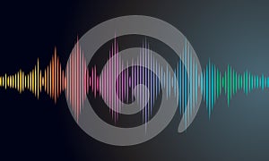 Sound wave vector background eps10