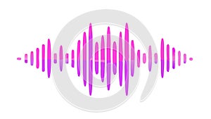Sound Wave Visualizer: Dynamic Audio and Music Frequency Display, vector design Generative AI