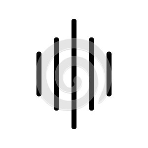 Sound Waves Icon Vector Symbol Design Illustration