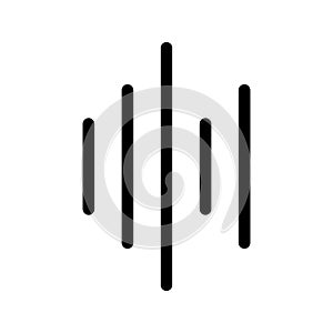 Sound Waves Icon Vector Symbol Design Illustration