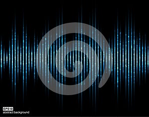 Sound waves. Music Digital Equalizer. Abstract light futuristic background.