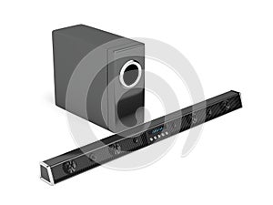 Soundbar and subwoofer