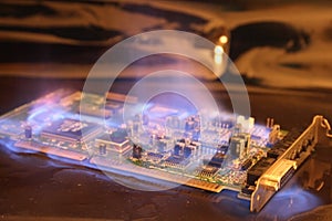 Soundcard in the fire