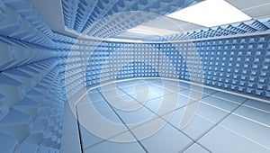 Soundproof room interior