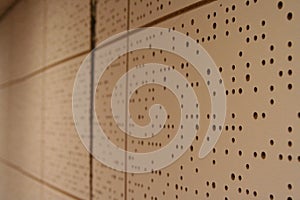 Soundproof wall in a bandroom