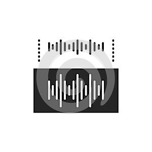 Soundproofing color line icon. Pictogram for web page