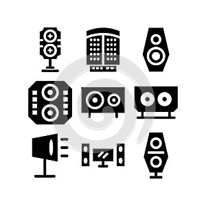 Soundsystem  icon or logo isolated sign symbol vector illustration