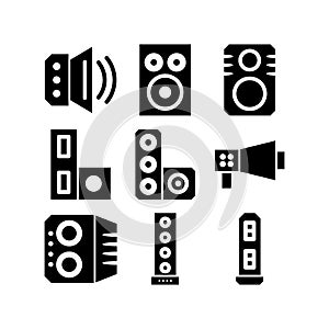 Soundsystem  icon or logo isolated sign symbol vector illustration