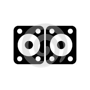 Soundsystem  icon or logo isolated sign symbol vector illustration