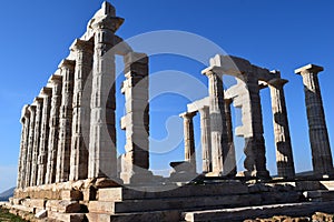 Sounion the ancient Greek temple of Poseidon