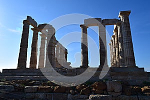 Sounion the ancient Greek temple of Poseidon