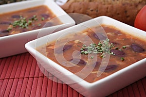 Soup of beans photo
