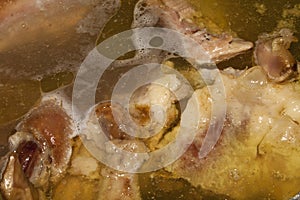 Soup boiling in a pot