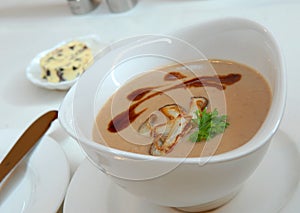 Soup from chestnuts