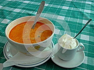 Soup and cream