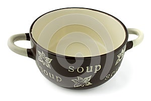 Soup Crock Bowl isolated photo