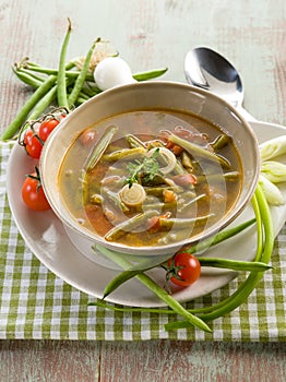 Soup with green beans